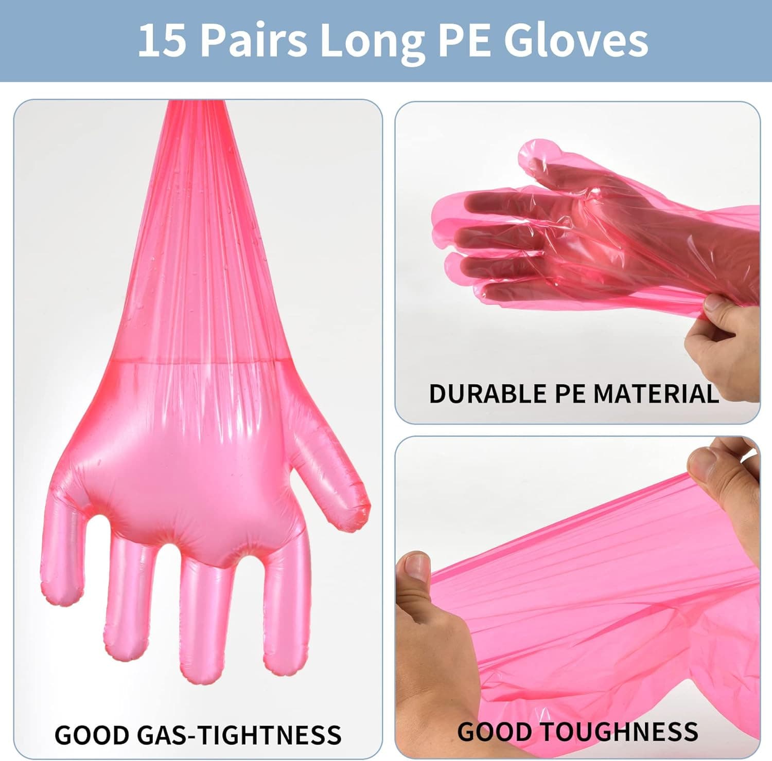 30 Pairs  Set, Disposable Deer Hunting Gutting Cleaning Gloves 2