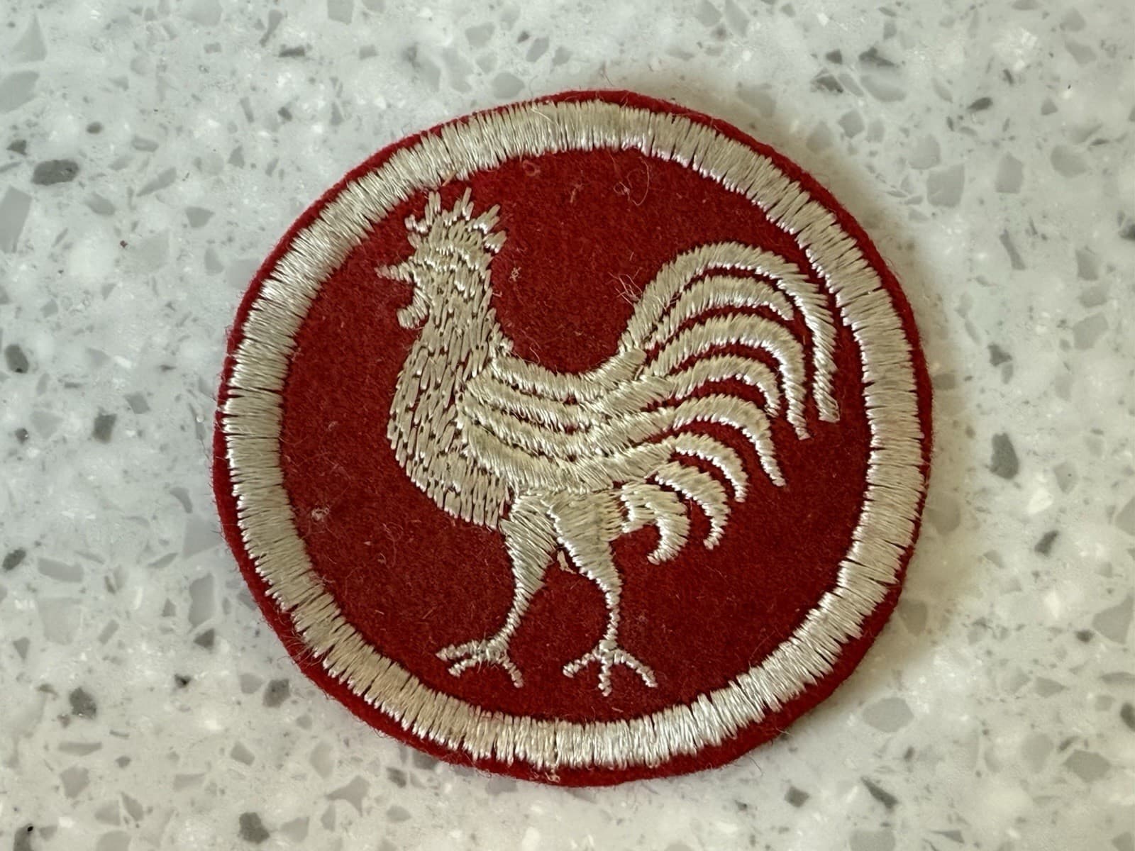 WWI USAAS Army Ambulance Service Rooster Patch - Very Rare