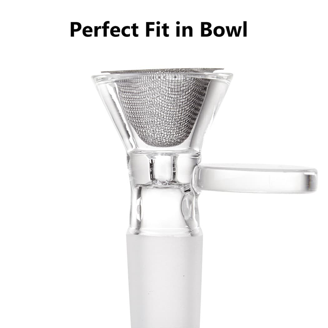 60Pc Bowl Screens for 14MM Glass Bowl Stainless Steel Adjustable Bowl Screens 3