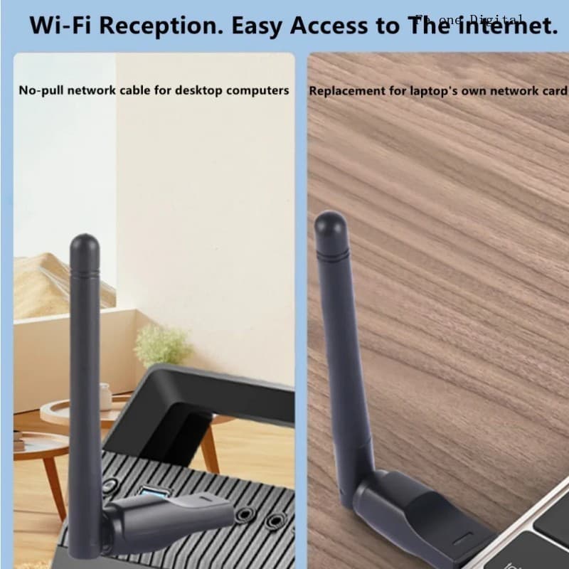 Mini USB WiFi Adapter 150Mbps WiFi 2.4GHz Wi-Fi Receive Transmit Dual Working 3