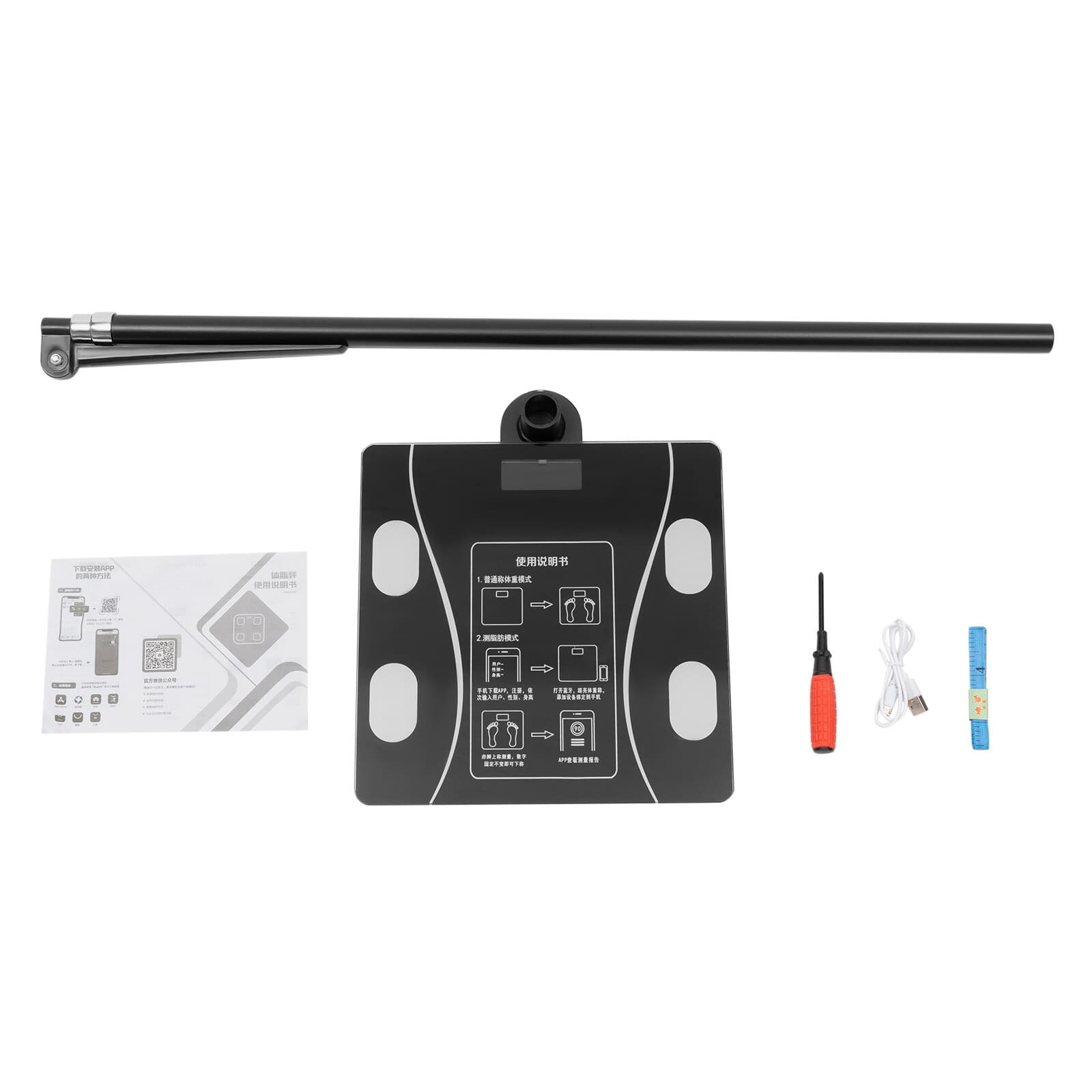 2 in 1 Height and Weight Scale / Medical Weight Scale Platform with Height Rod 5