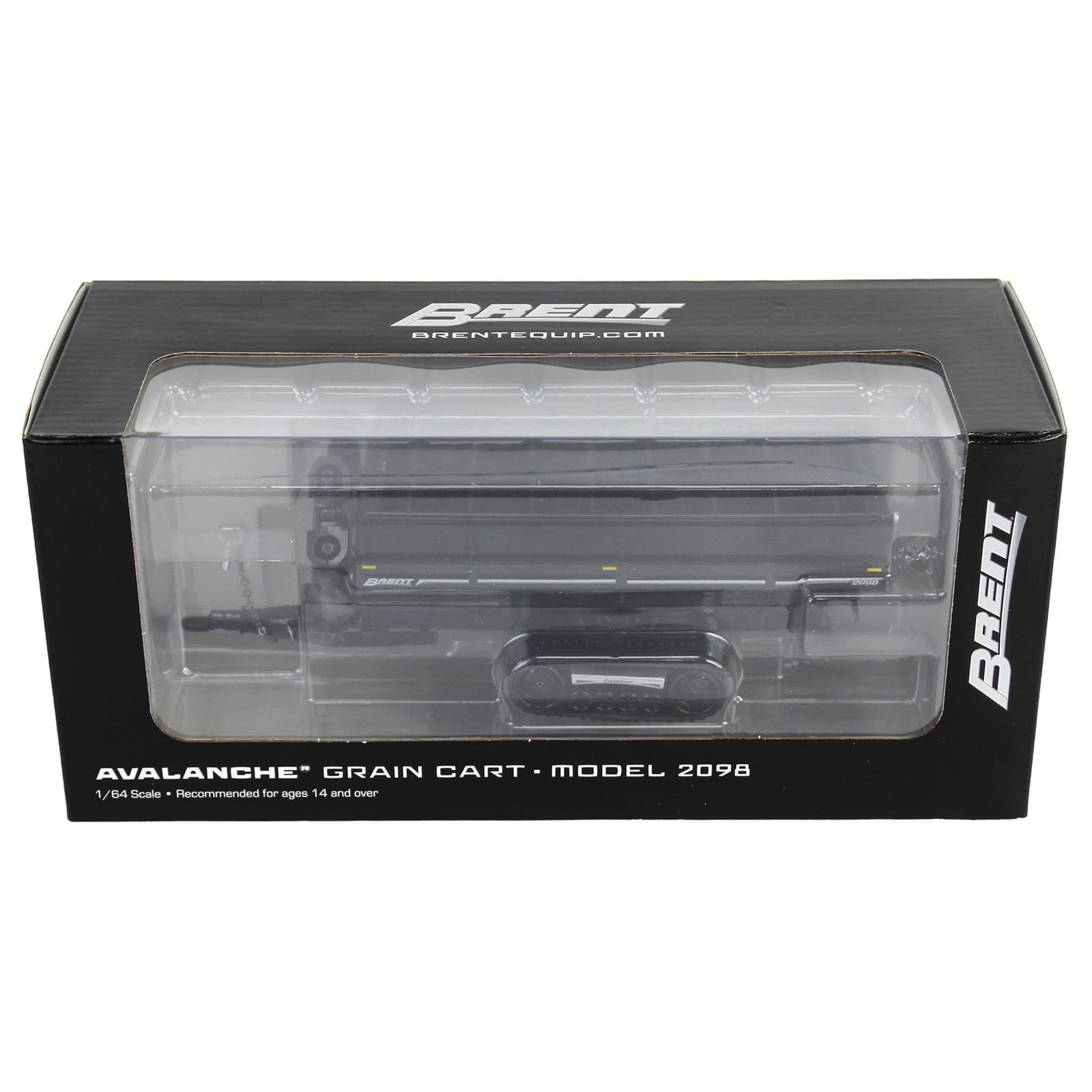 Spec Cast 1/64 Brent 2098 Grain Cart w/ Equalizer Tracks Metallic Black UBC-051 6