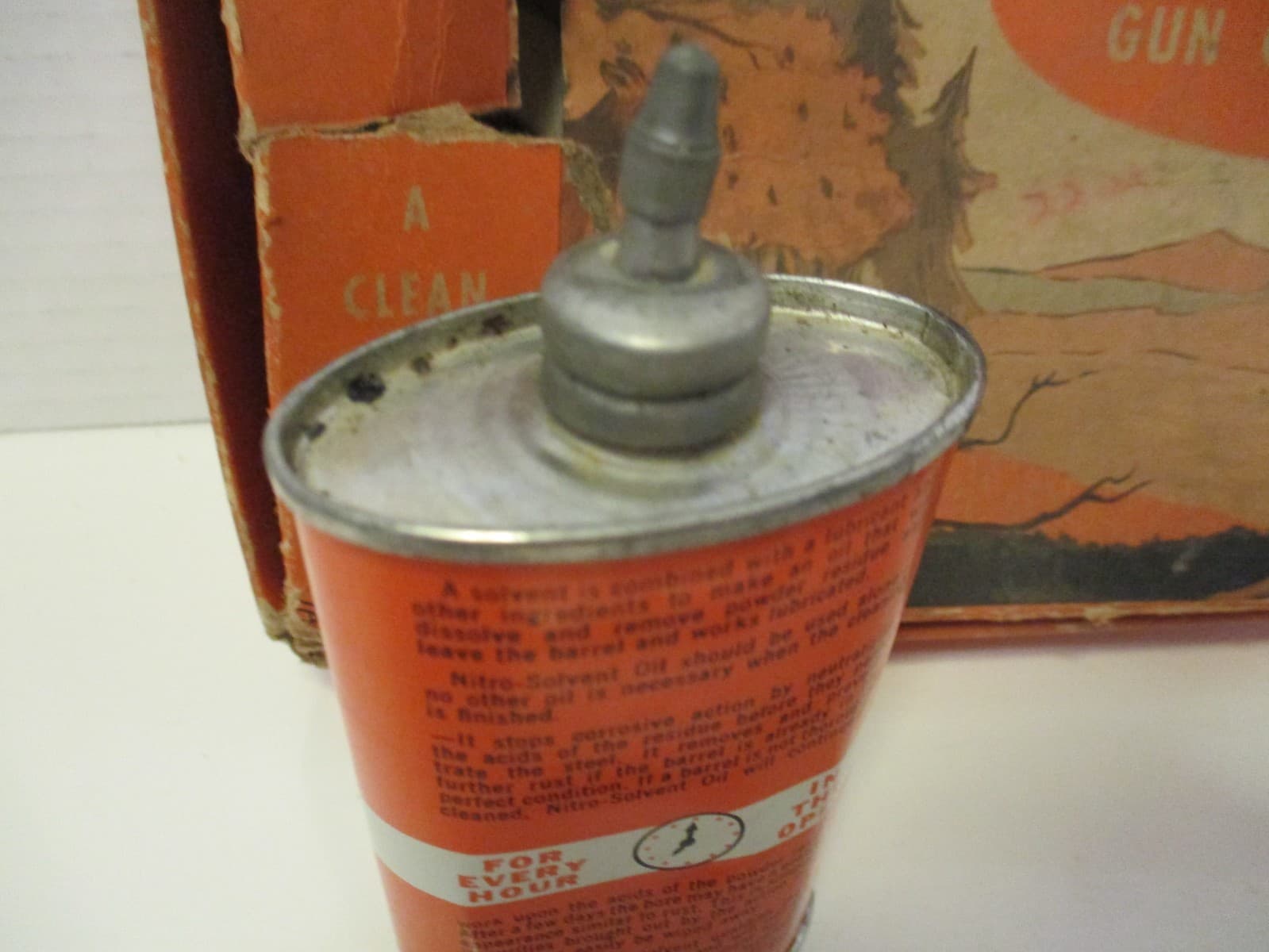 Vintage Marble's Gun Cleaning Kit with Very Nice Nitro Solvent Oil Can 4