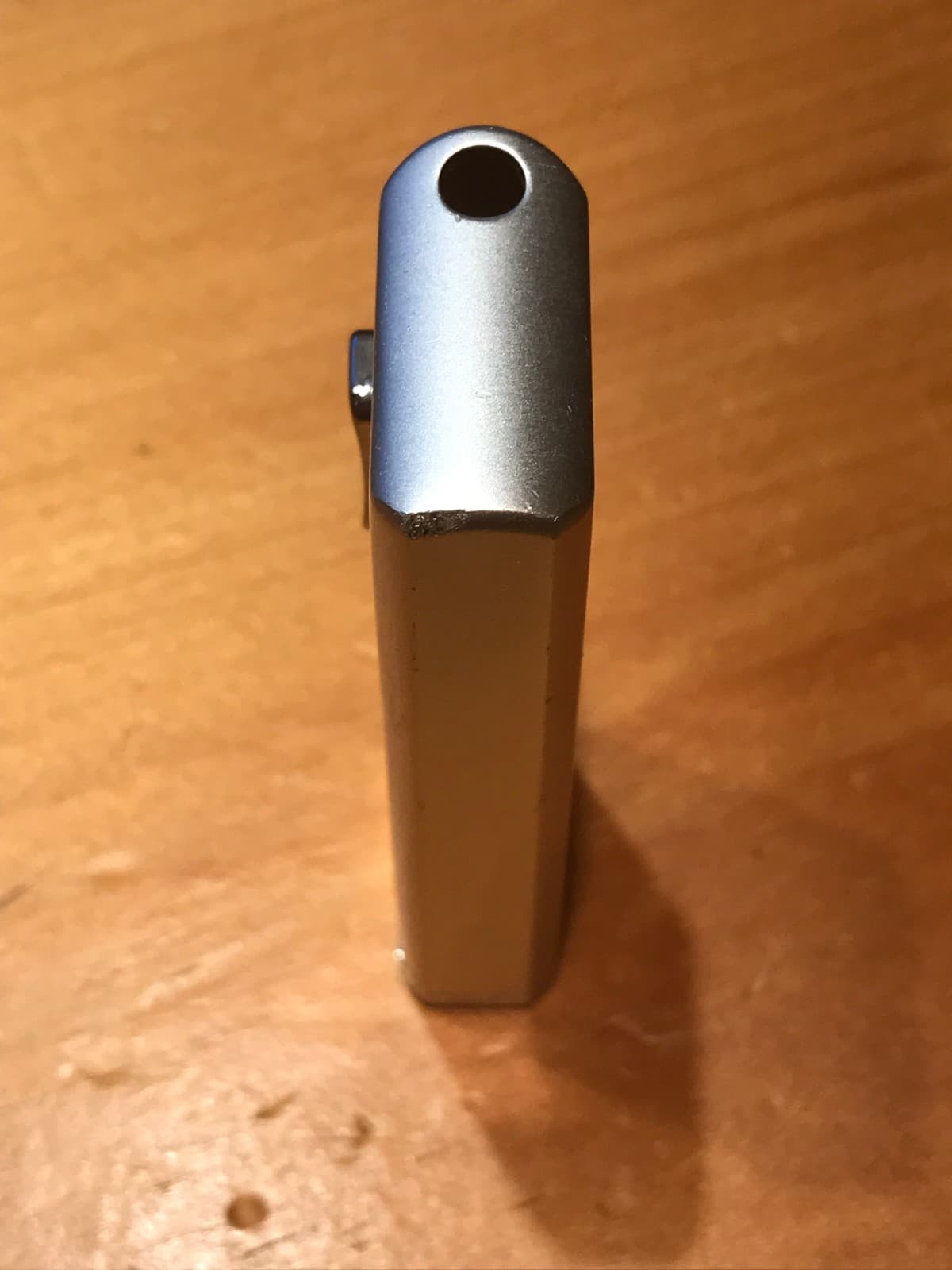 VINTAGE SLIM COLIBRI FIREBIRD LIGHTER WITH CASE & HAS INITIALS M-L ON THE FRONT 5