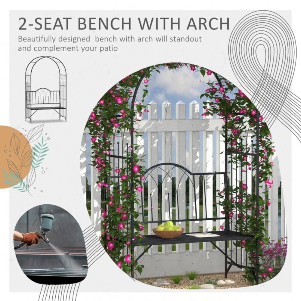 Seats Two Bringing Park Bench Atmosphere To Your Outdoor Space 4
