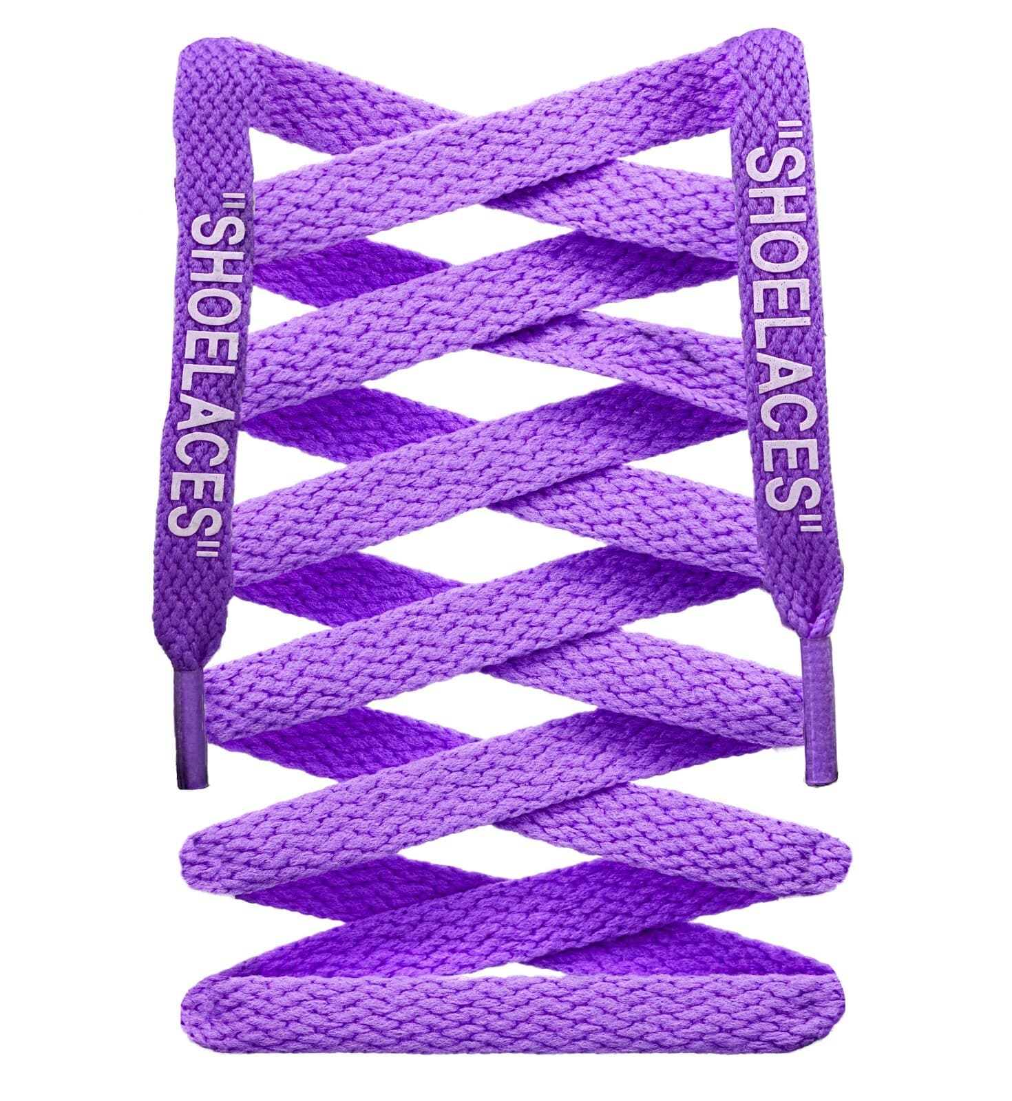 LitLaces - Off White Inspired Custom Printed "SHOELACES" Flat Silk Screen