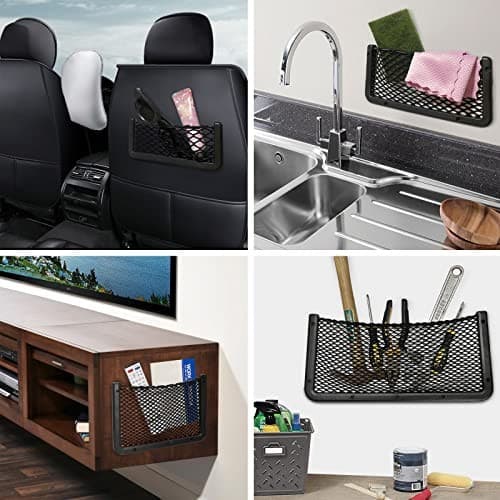 Pieces ABS Plastic Frame Automotive Cargo Nets Car Net Pocket 12 x 7.9 Inch 4 5