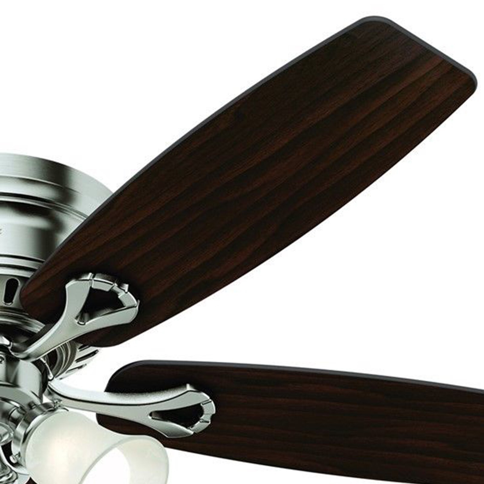 Hunter Fan 52 inch Low Profile Brushed Nickel Ceiling Fan w Light and Pull Chain 5