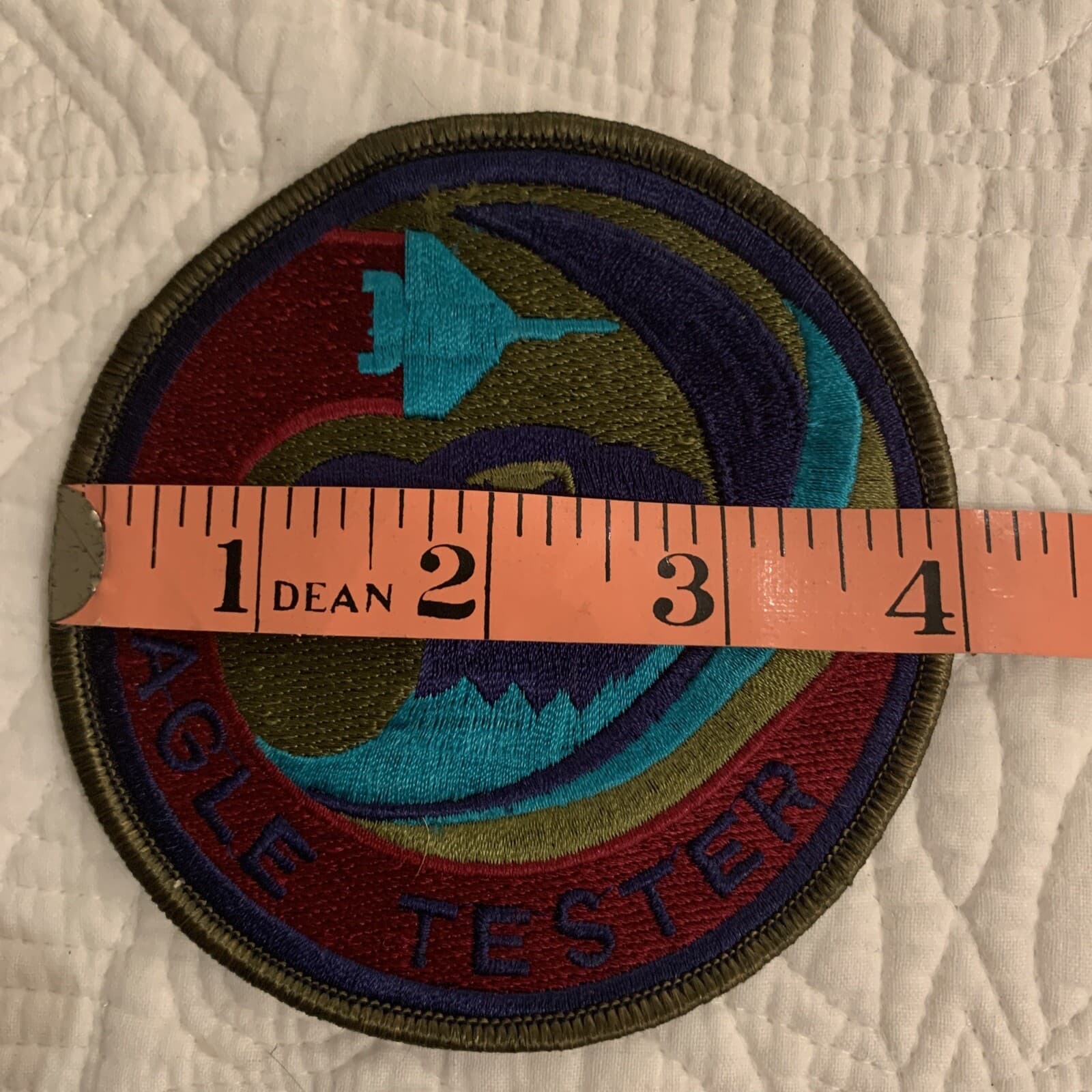 US Air Force Patch Security Police Squadron F-15 Eagle Tester Embroidered 2