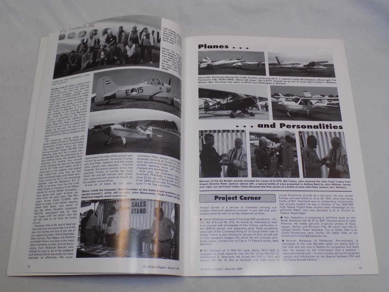 Air Britain Digest Magazine Autumn 1999 Coventry Starvangar Sola Fairford Beech 3