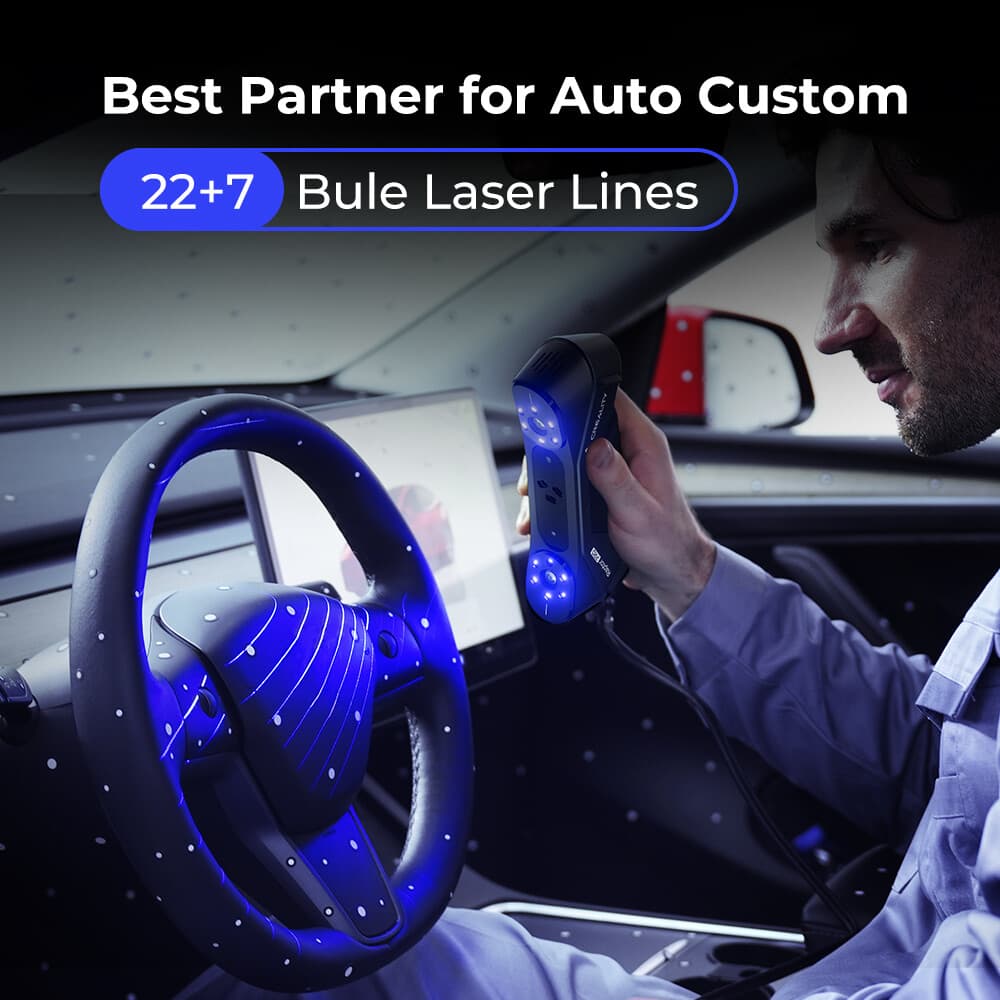 Open Box Creality Raptor Pro 3D Scanner 22+7 Blue Laser Lines 60fps 4