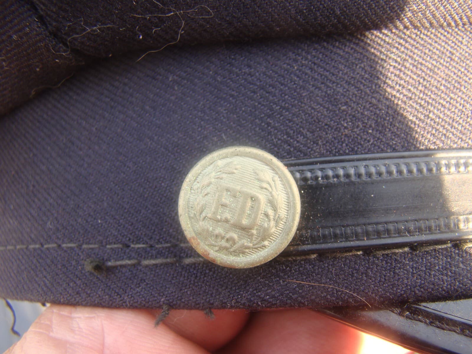 Vtg Fireman's Fire Department Dress Uniform Hat Cap Size 7 1/8 3