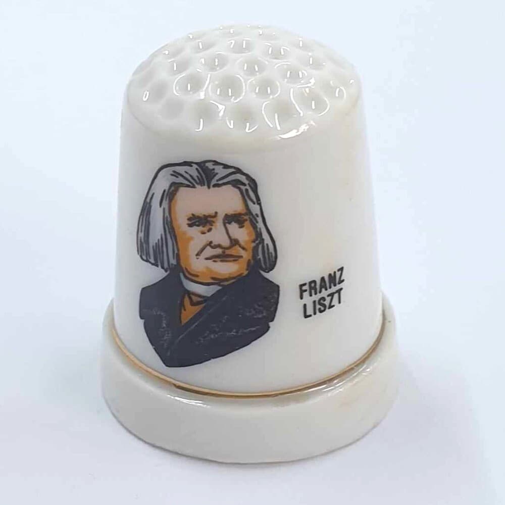 Vintage Bulk lot of 6 Thimbles Souvenir Famous composers 6