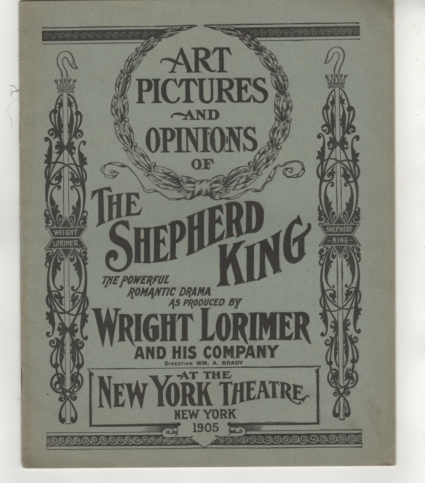 Shepherd King Theatre Program New York Theatre Early 1900's