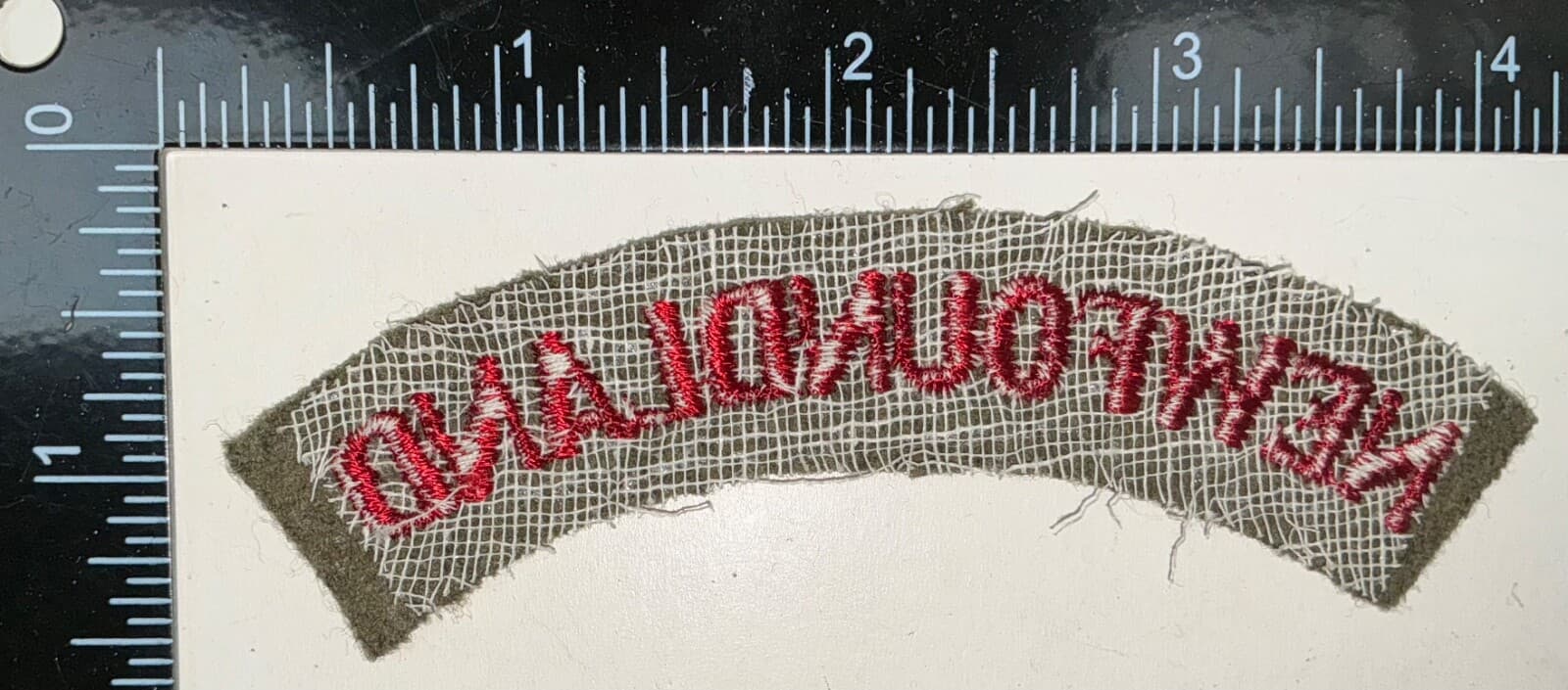 WWII British Army Newfoundland Troops Patch Formation Sign 2