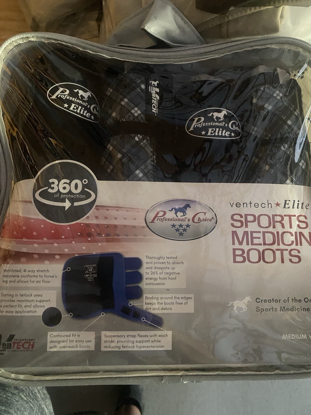 Professional Choice Sport Boots (4pk) Black/Plaid 2