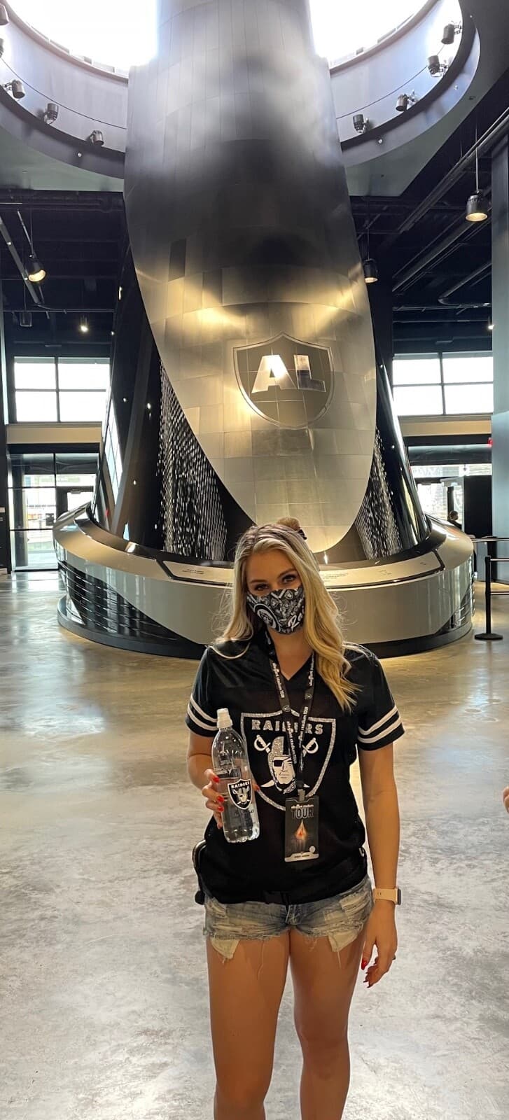 Las Vegas Raiders Women's Glitter Football Jerseys Black and Silver 6