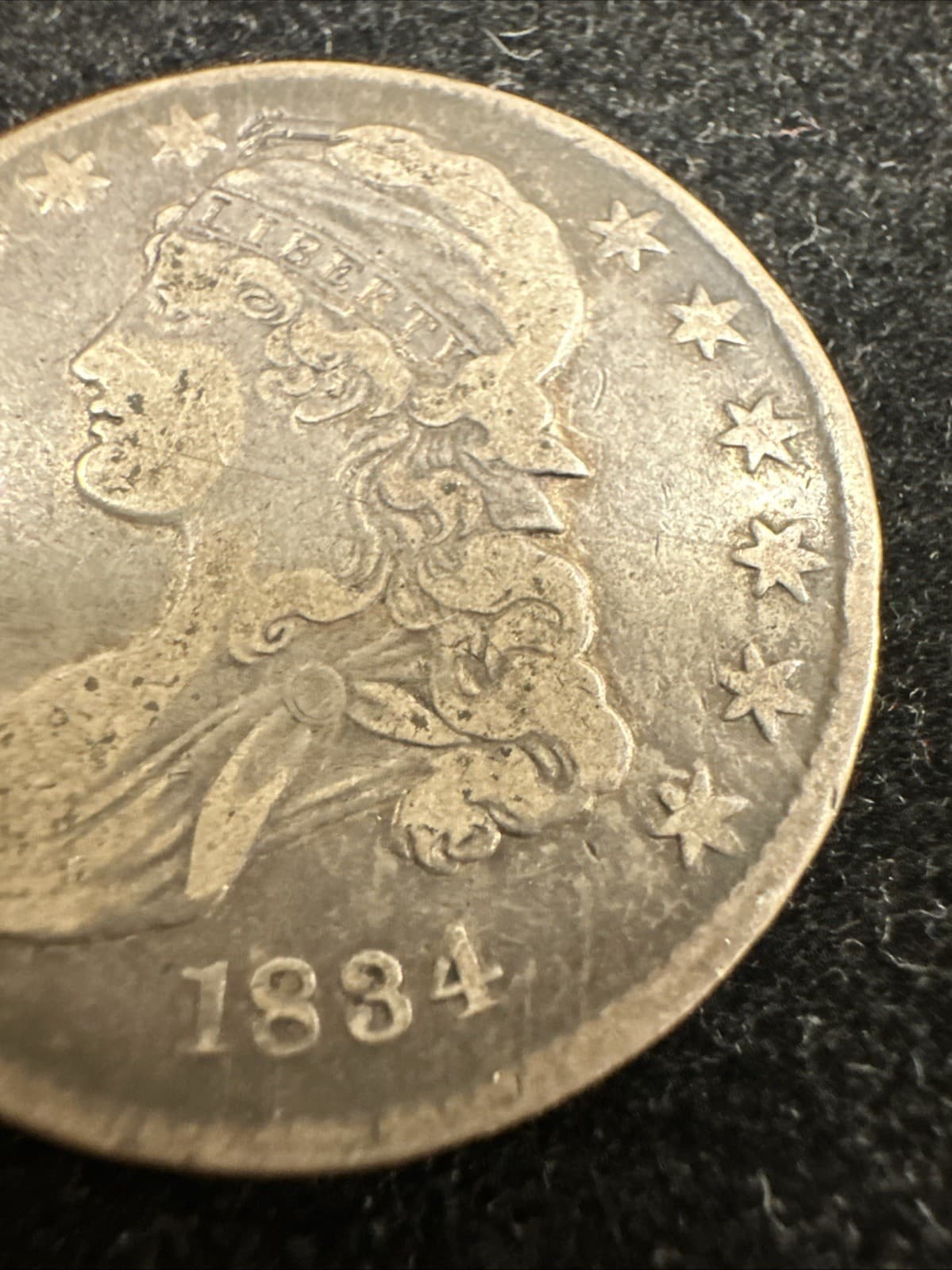 1834 Capped Bust Silver Half Dollar 4