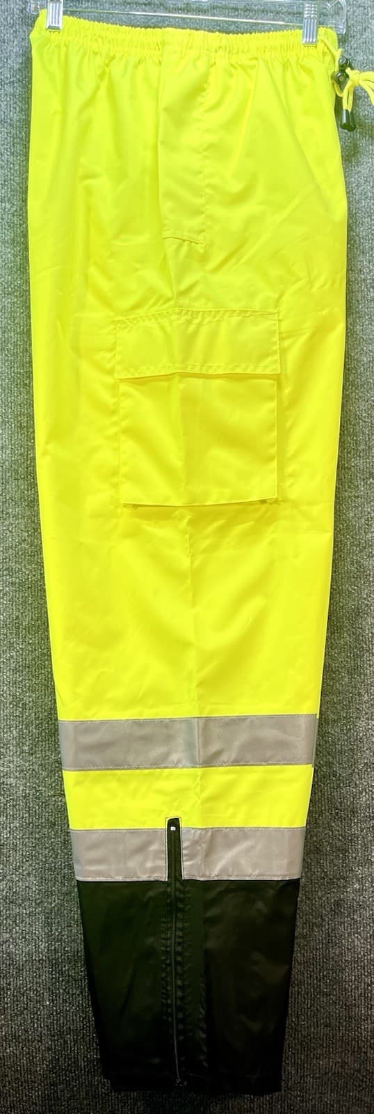 Ergodyne GloWear 8915BK Hi Vis Rain Pants Lime Black Class E Mens Large NWT 5