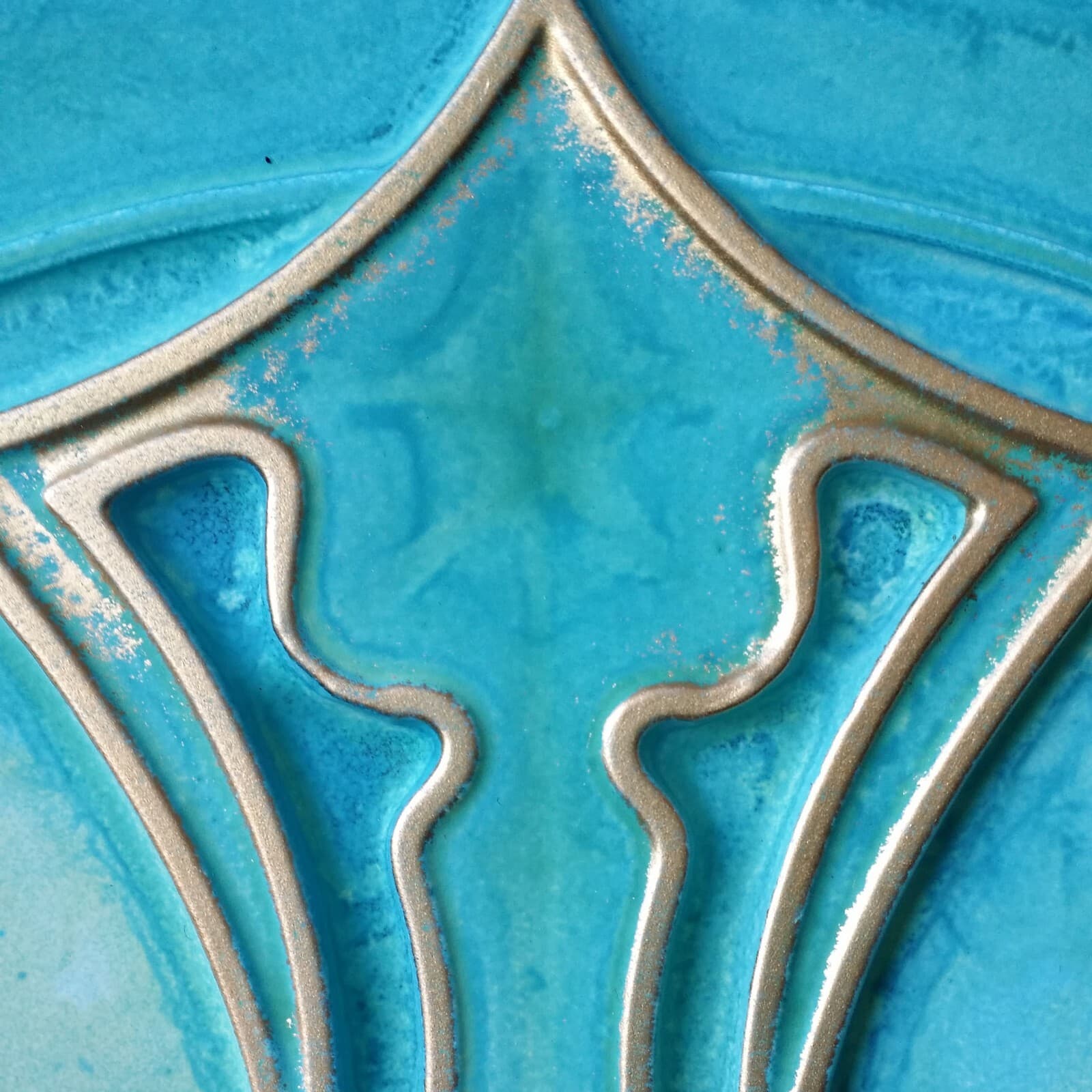 Ceiling tiles Faux tin washed cyan gold decor Barber wall panels PL01 10pcs/lot 2