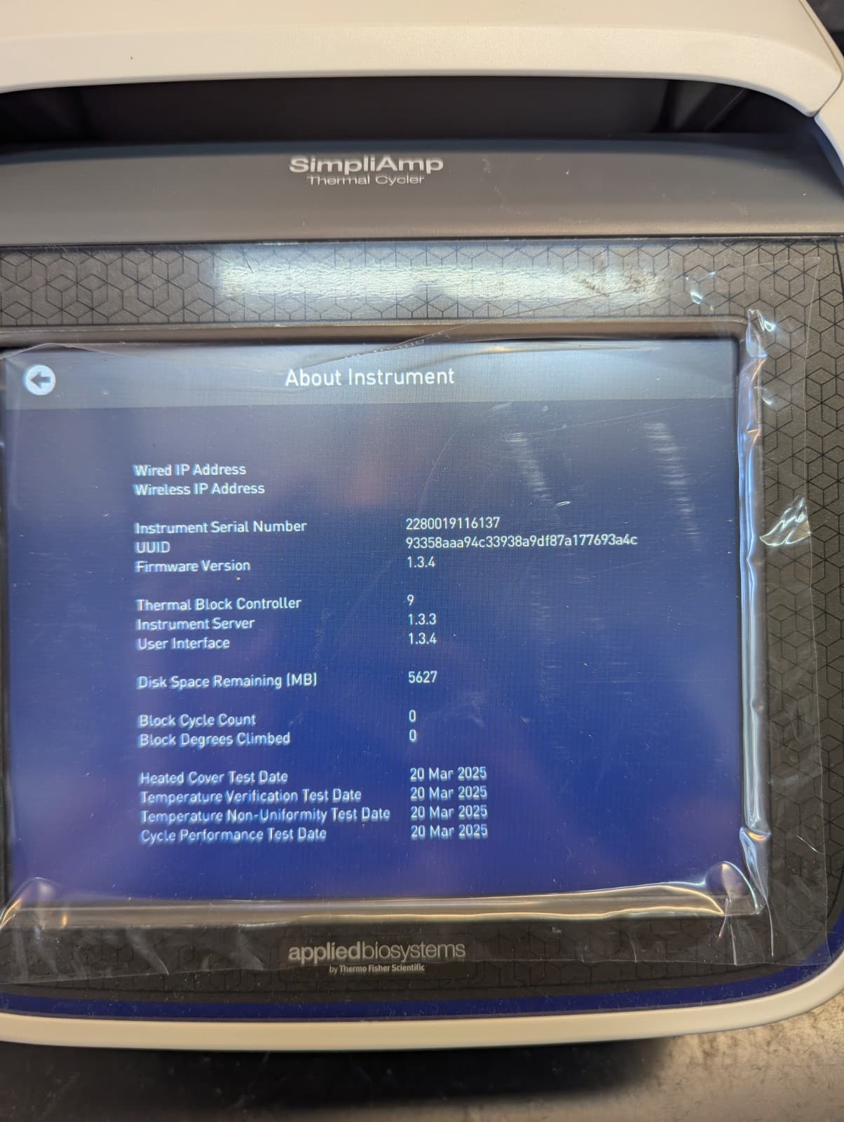 Thermo Scientific Applied Biosystems SimpliAmp PCR Thermal Cycler REF A24812 6