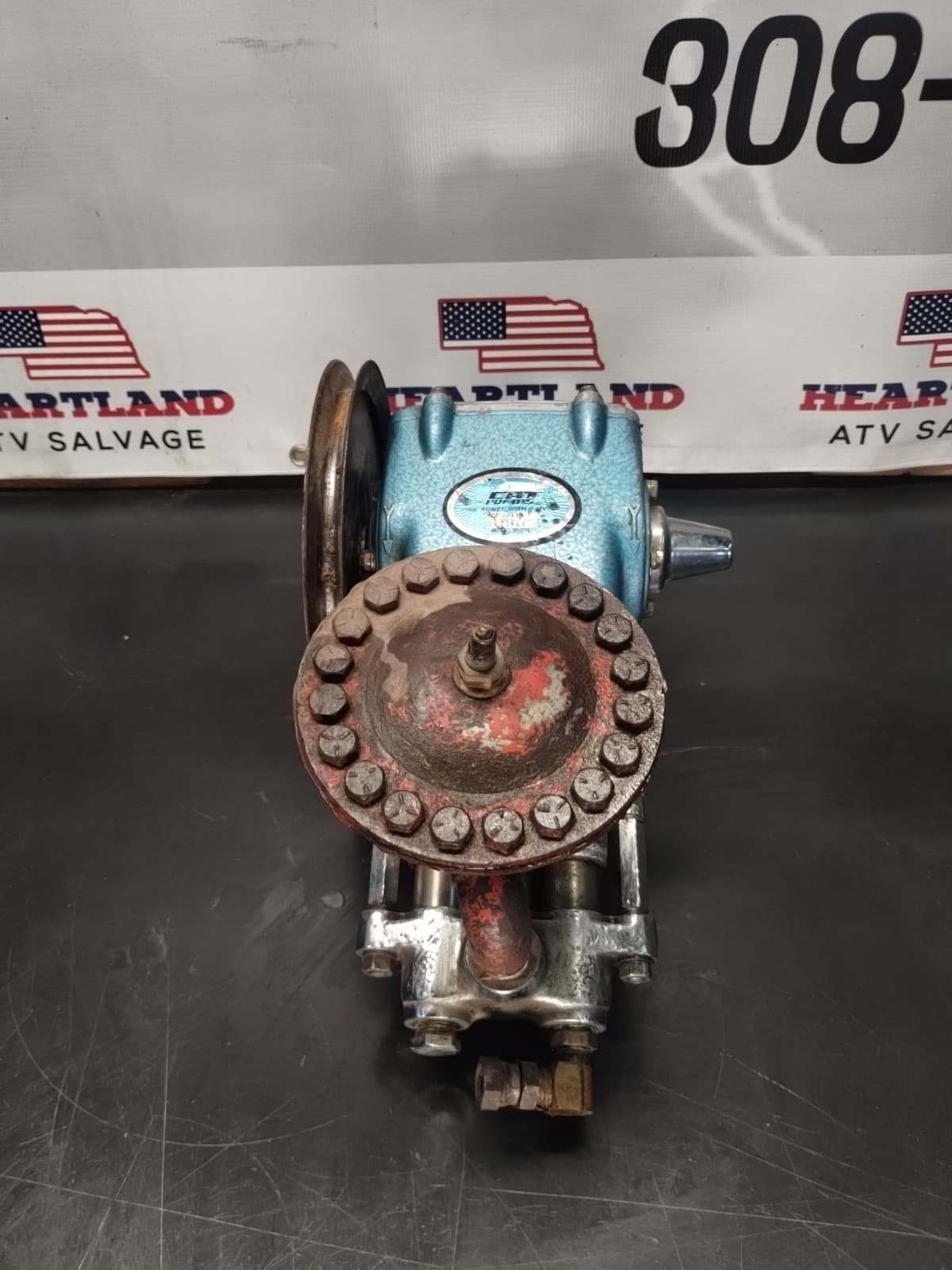 Cat Pumps Model 430 Triplex Water Pump 5 GPM 1000 PSI 0.65" Shaft Driven. R10