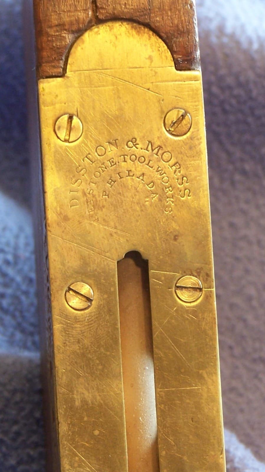 Decorative DISSTON & MORSS KEYSTONE TOOL WORKS patent 1871 30 in plumb & Level 6