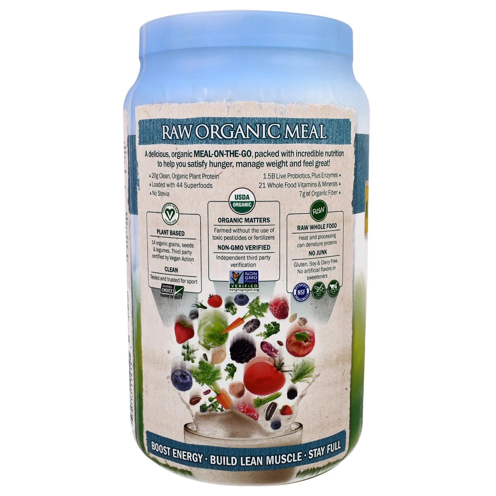 Garden of Life, RAW Organic Meal, Organic Shake Meal Replacement, 2.28 lbs 3