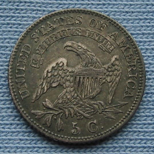 1829 Capped Bust Half Dime - great details, dark tone  (H10C 5C) 3