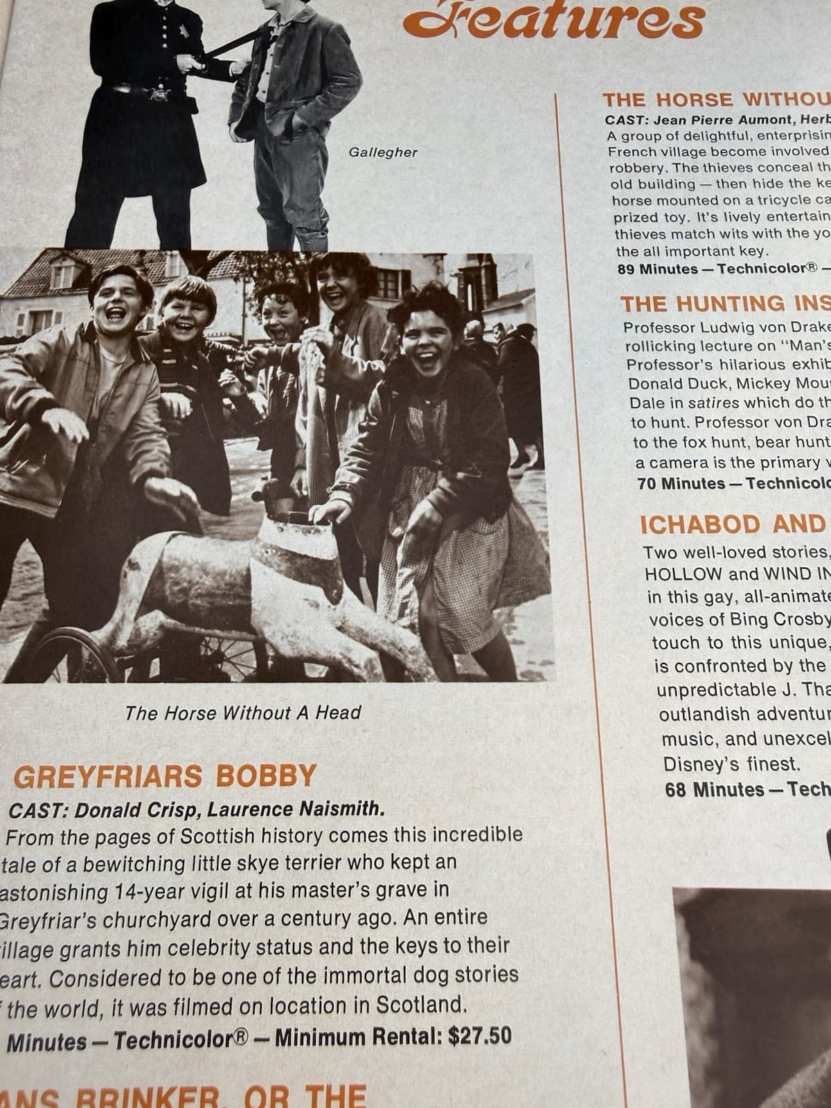 1969-70 Disney 16mm film catalog Dean Jones, Alice in Wonderland, Hayley Mills 3