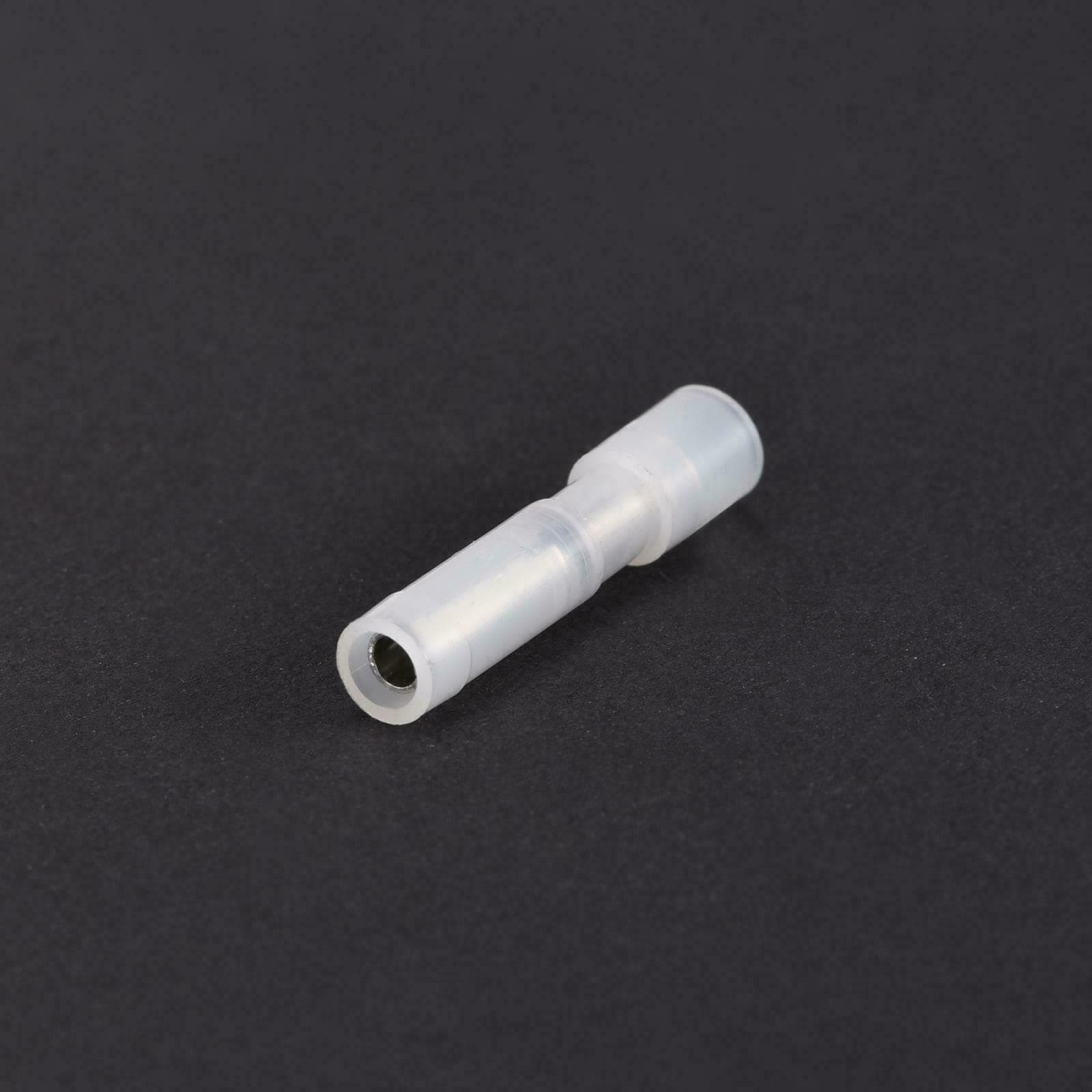 Wire Butt Female Terminals Insulated Round AWG 24-18 White 20 Pcs 4