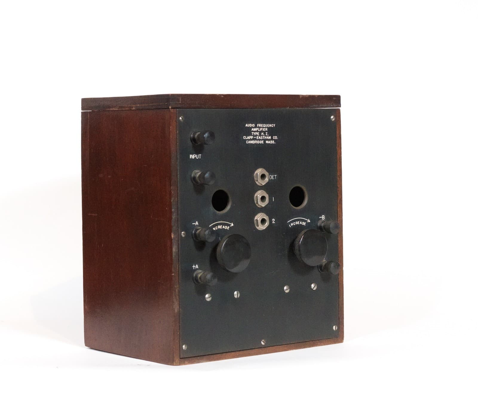 1922 Clapp Eastham HZ 2-Stage Radio Amplifier w/Brass Base Tipped Tubes * Works 2