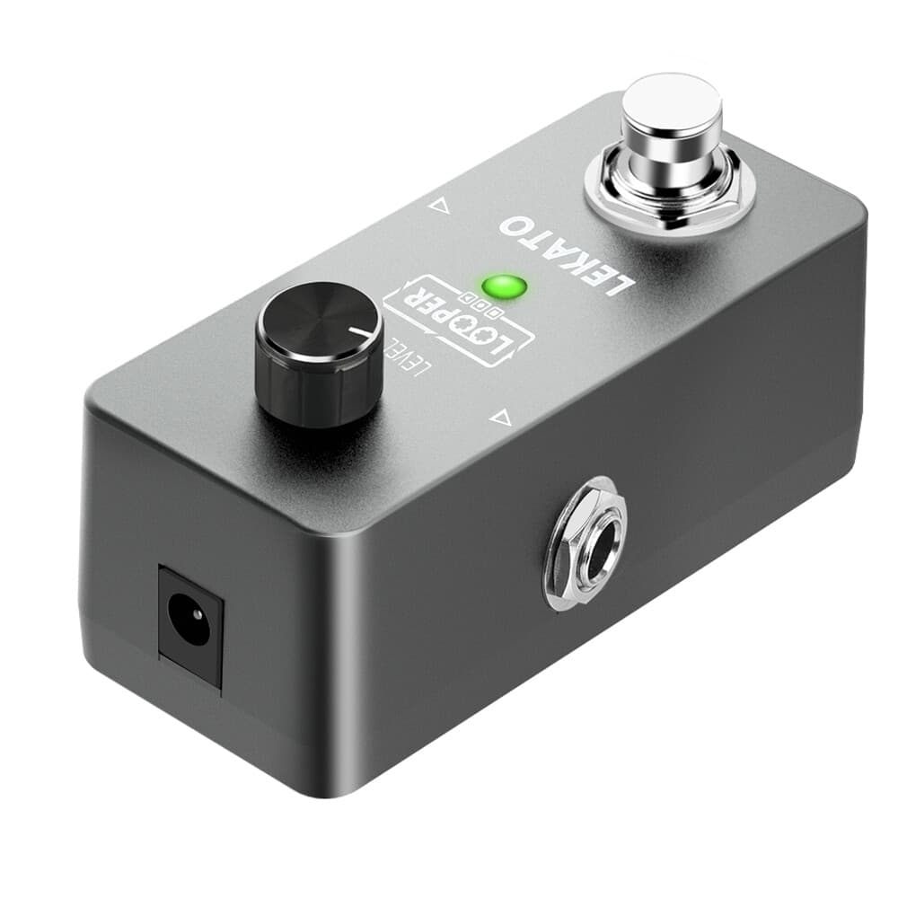 LEKATO Guitar Looper Effect Pedal Unlimited Overdubs 5 mins Loop + Power Supply 4