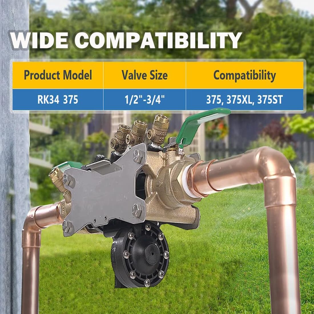 RK34-375 Complete Check Valve Repair Kit for Wilkins 1/2"-3/4" 375 375XL 375ST 2