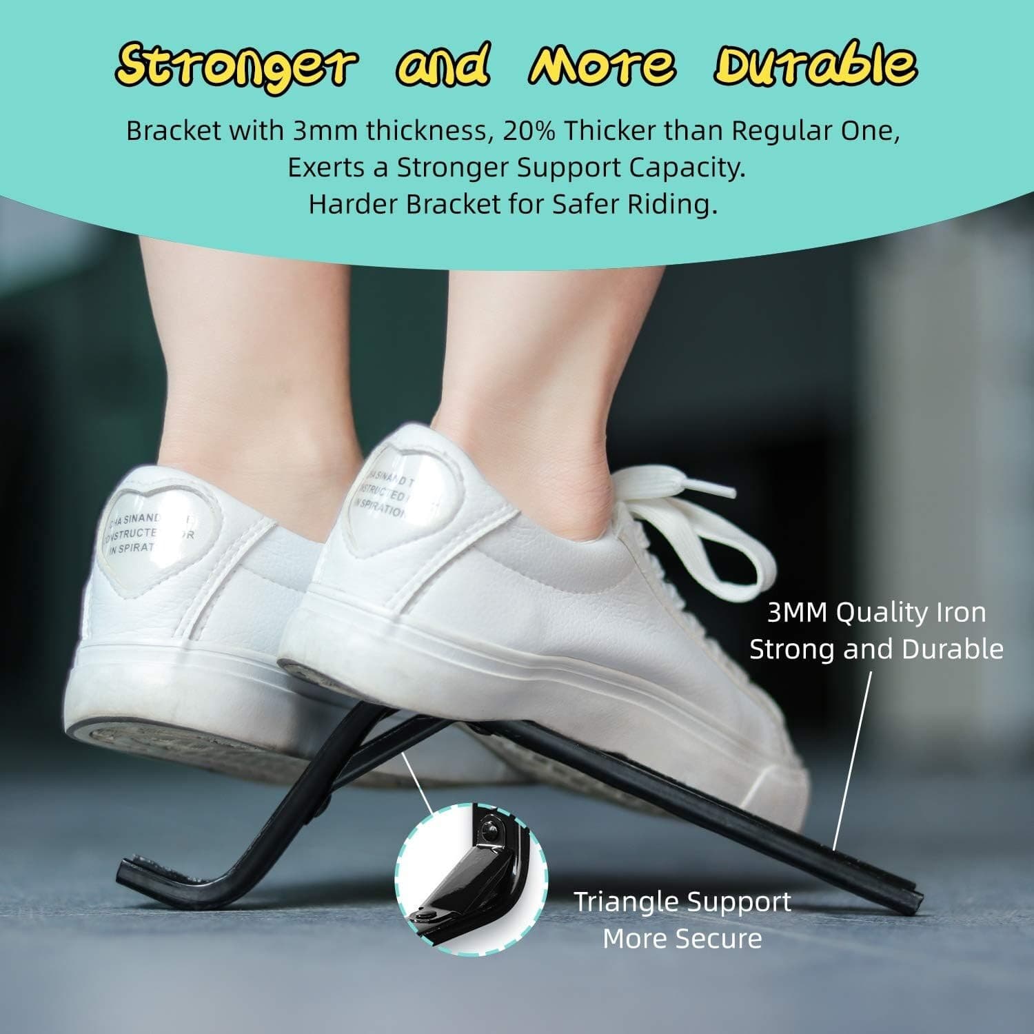 Bicycle Training Wheels Heavy Duty for 14-20 Inch Kids Bike Safe Durable 6