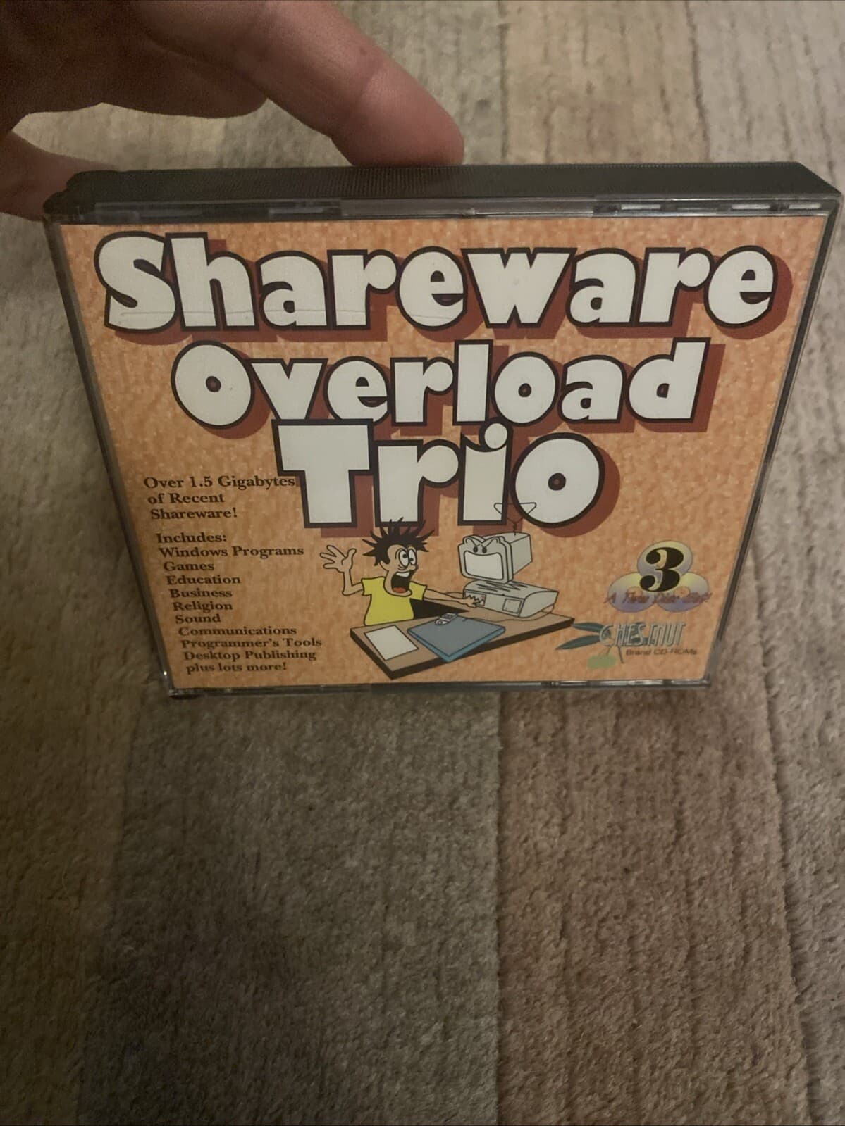 Shareware Overload Trio: Over 1.5 Gigabytes Of Software 1993 CDRP 3 Disc Set