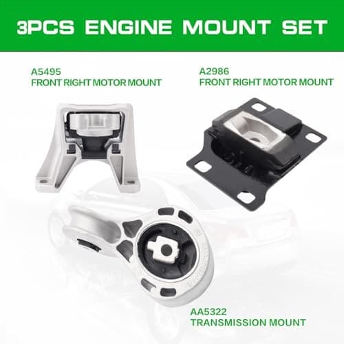 Engine Motor and Transmission Mount Kit 2008 2009 2010 2011 Focus 2.0L 3