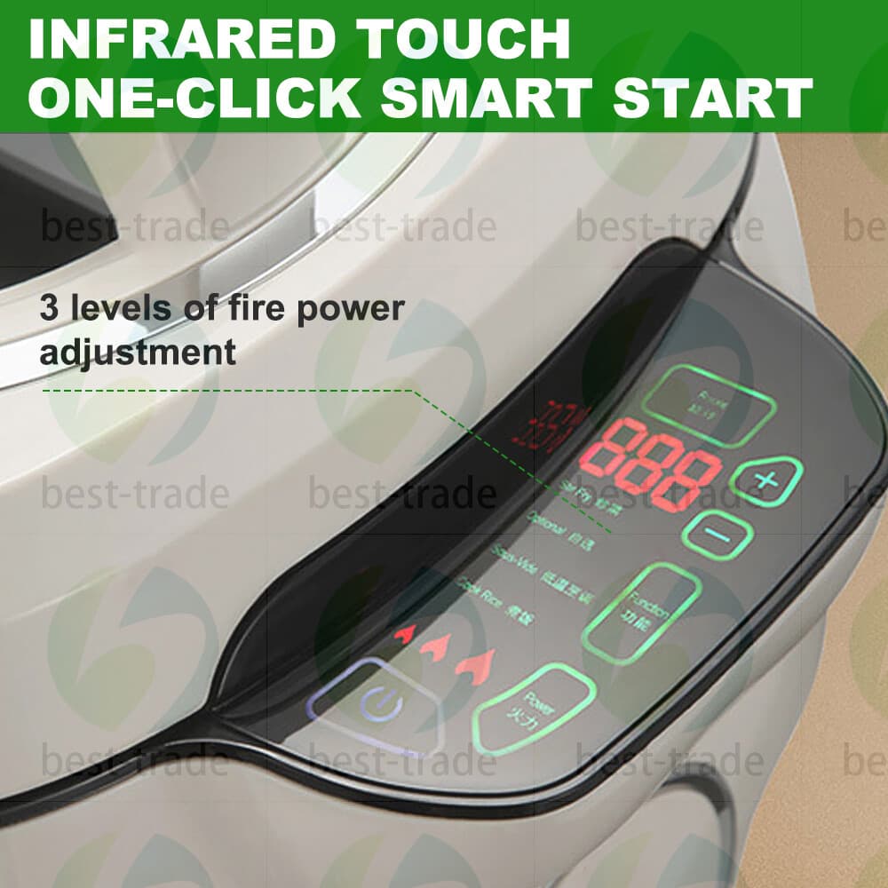 1000W Automatic Cooking Machine 6L Auto Stir Fry Wok Fried Rice Cooker Fryer 4