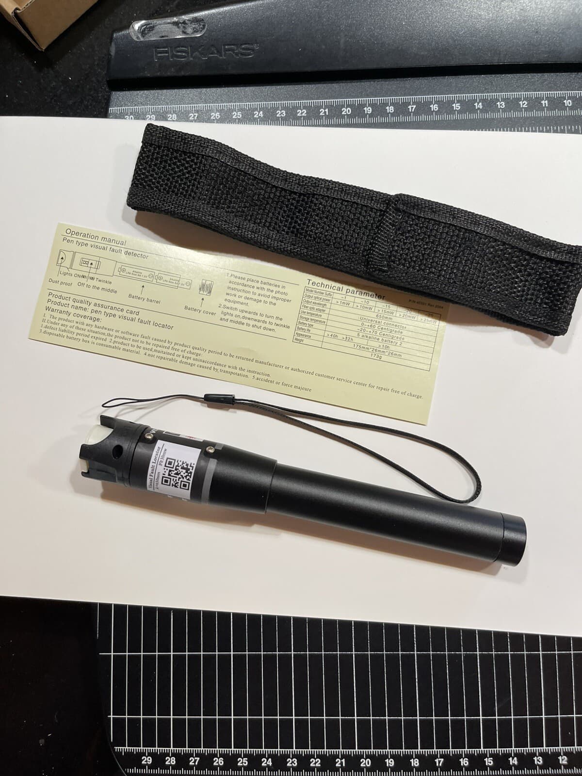 30mW Pen type Optical Fiber Visual Fault Locator Fiber Optic Cable Tester Pen US 4