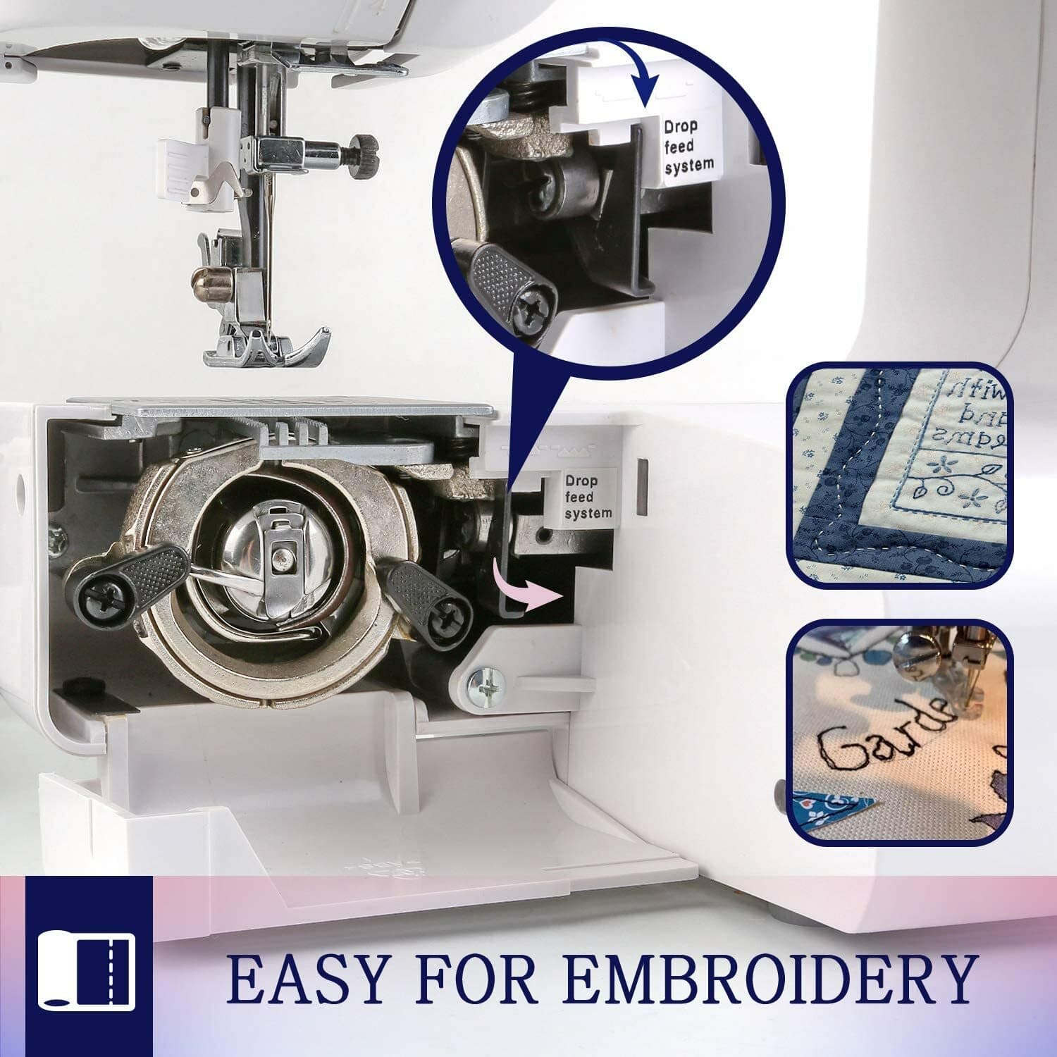 Sewing Machine Computerized Embroidery Sewing Machine with 60 Built-in Stitch 6