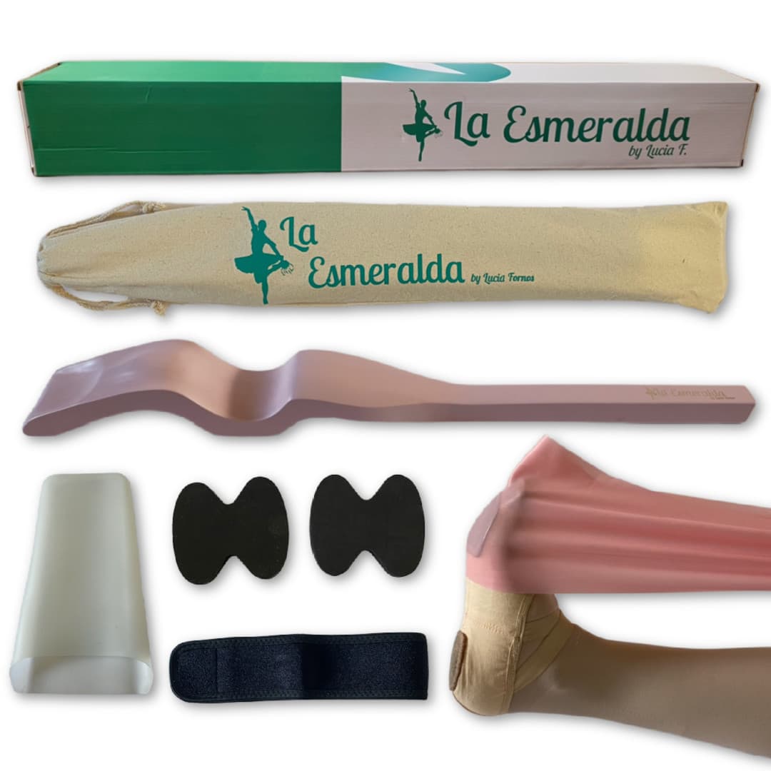 Wooden Foot Stretcher Ballet , Arch Enhancer, Dance, Gymnastics Elastic Band 2