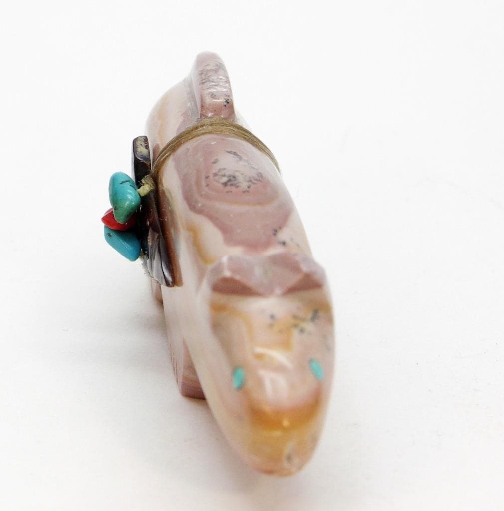 RARE SIGNED ~ MT LION Cougar Fetish by LENA BOONE (d) Zuni Pueblo Indian Carving 5