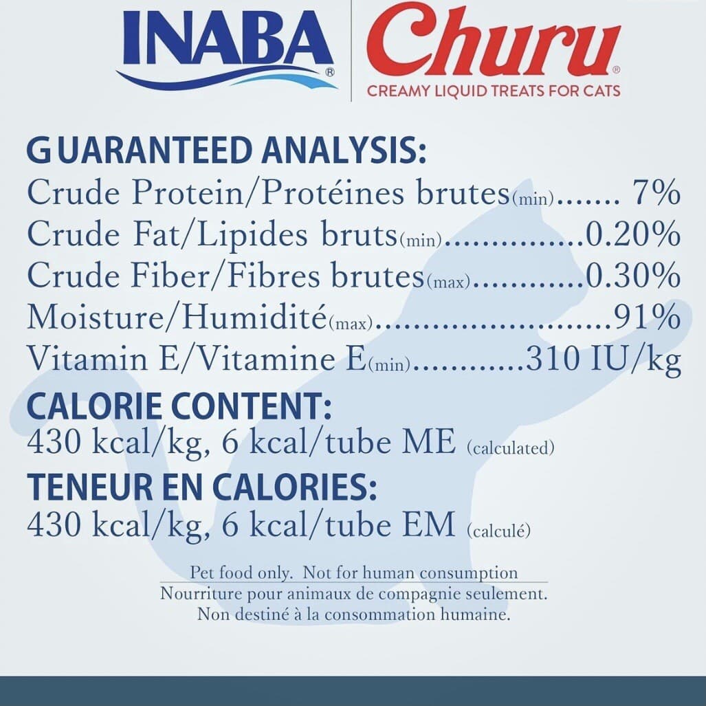 INABA Churu Lickable Purée Natural Cat Treats Chicken with Shrimp Recipe 3