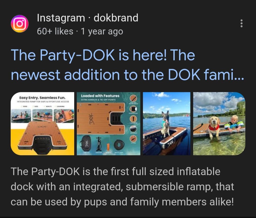 PARTY DOK!  INSANELY AWESOME INFLATABLE FLOATING DOCK. BRING THE DOG. PARTY TIME 3