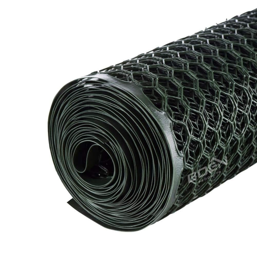 3 Ft. X 25 Ft. Plastic Poultry Hex Garden Fence Netting, Green 5