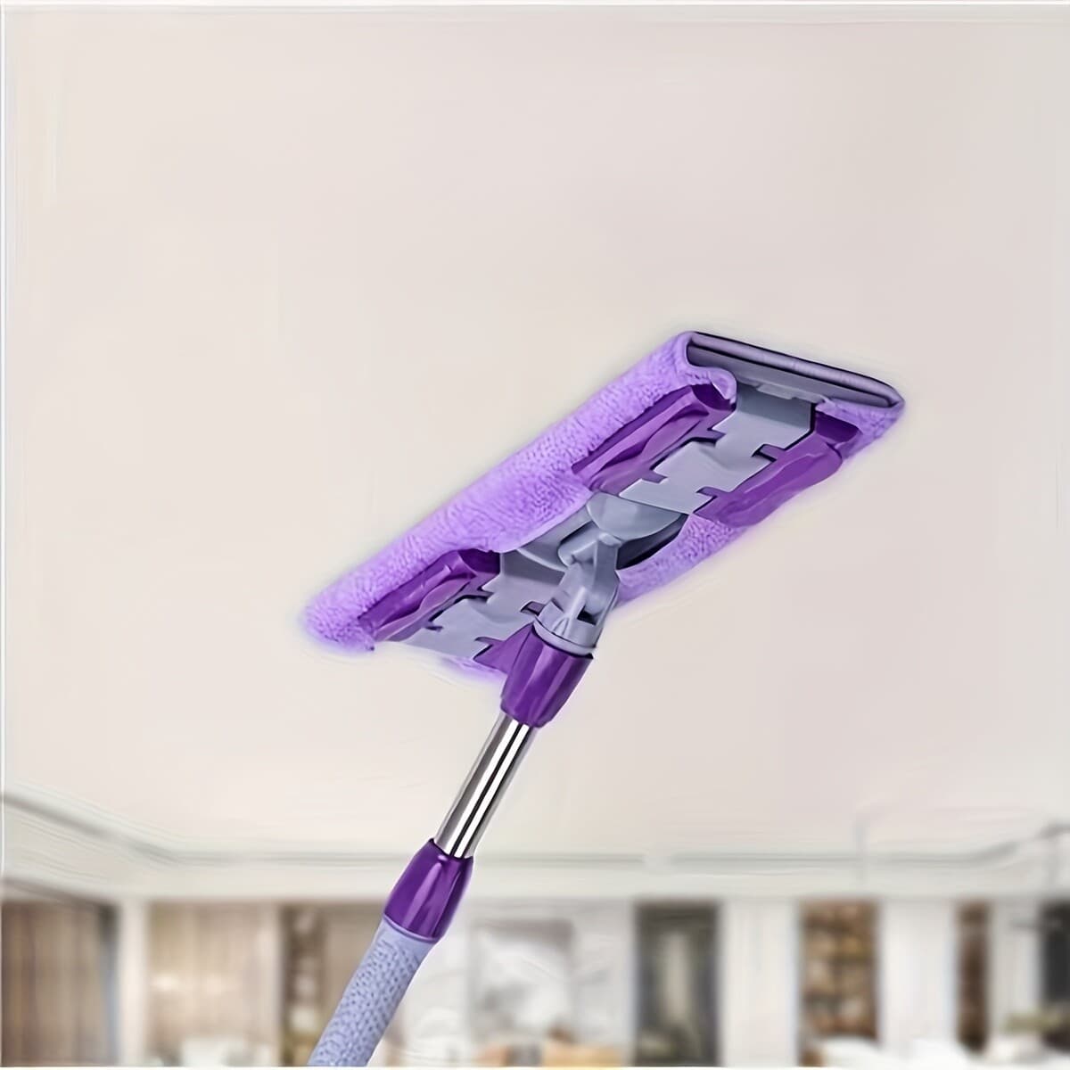 Purple Cloth-Cling Mop - Easy Clean,Living Room Floors & Daily Household Mopping 3