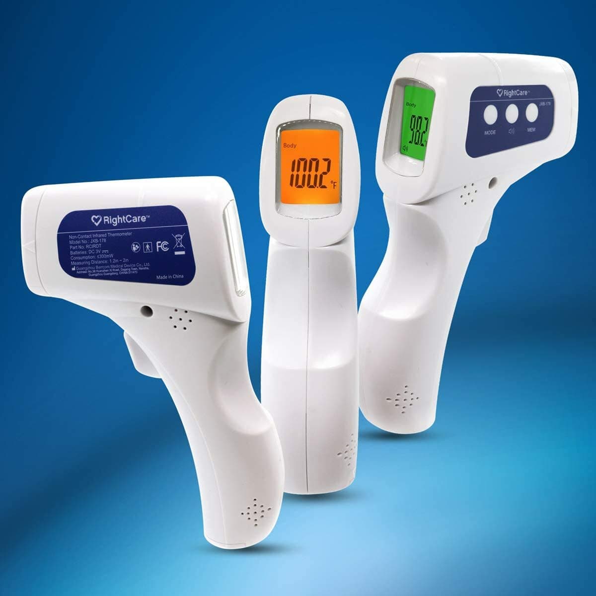 RightCare No-Touch Infrared Forehead Thermometer with Instant Results, 1 Count 3
