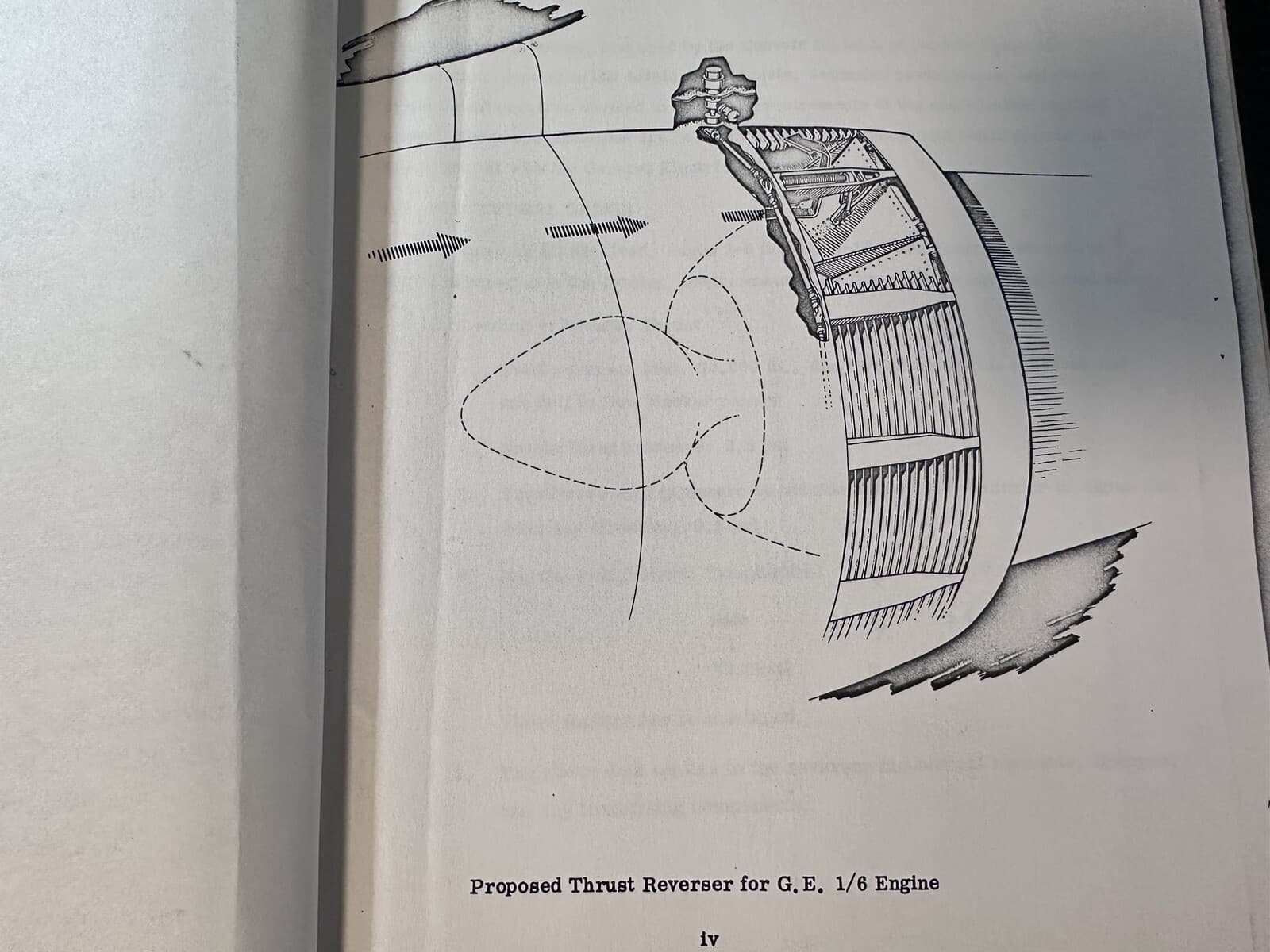 1960’s C-5A Aircraft General Dynamics Proposal For GE 1/6 Engine Thrust Reverser