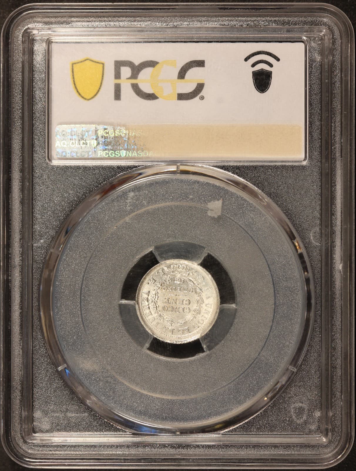 1888 PTS FE Bolivia 5 Centavos Silver Coin - PCGS MS 65 - KM #157.2 - TOP POP 4