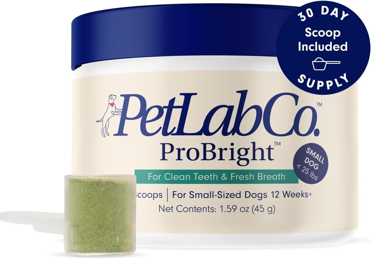 PetLab Co. ProBright Dental Powder Small Dogs Tailored Teeth Cleaning Made Easy